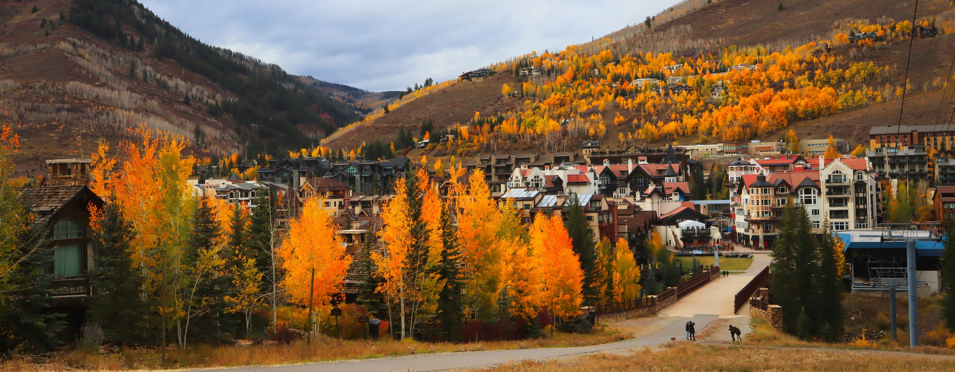 Mountain Village core area near shops, lodging, and ski access